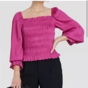 Pink Stretchy Blouse